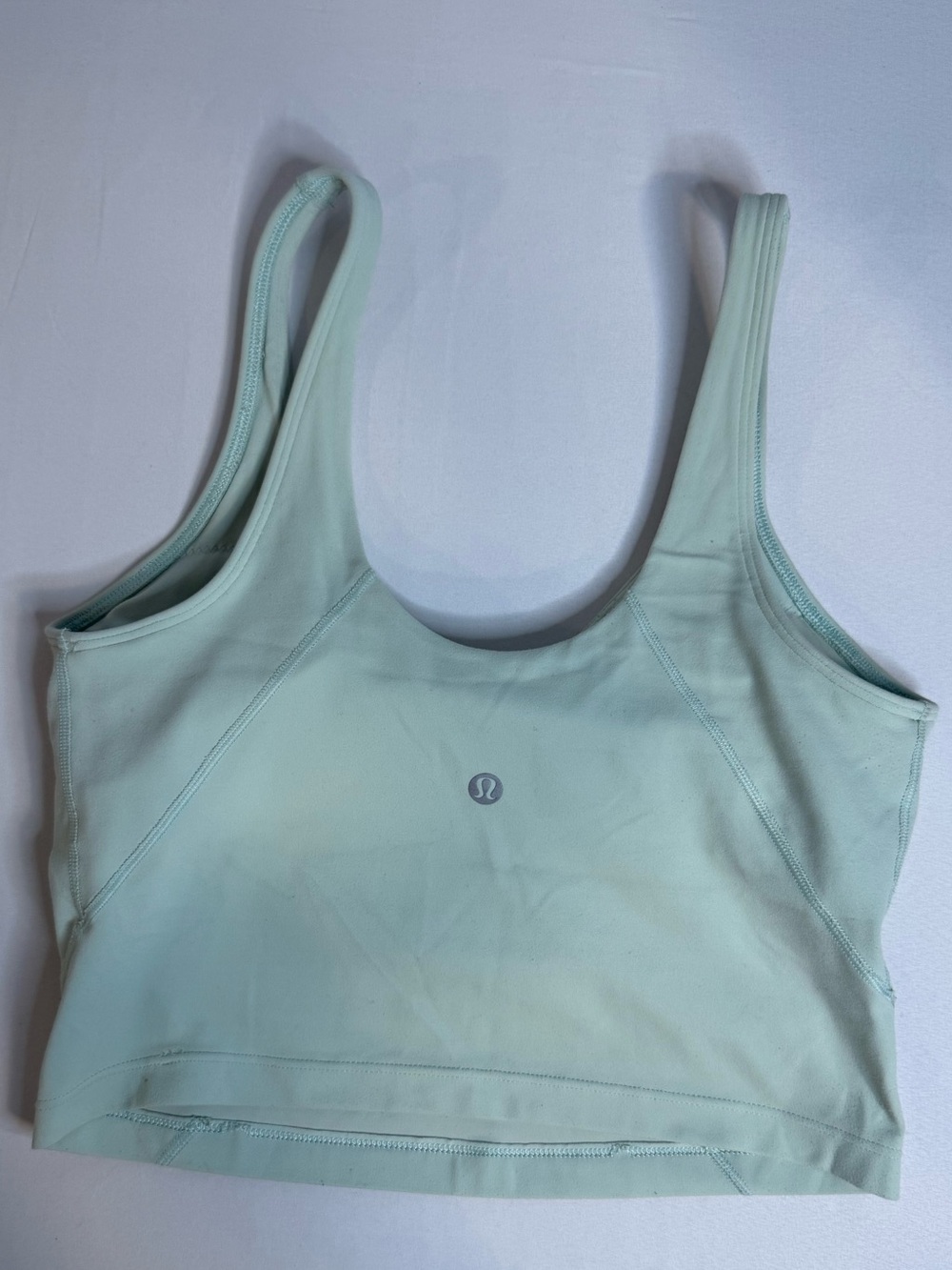 ⁠Lululemon Align Tank Top Creamy Mint Pastel Green Nulu Size 6 Built In Bra⁠